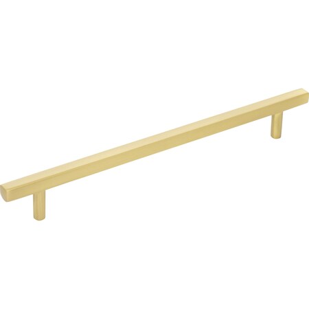 Jeffrey Alexander 192 mm Center-to-Center Brushed Gold Square Dominique Cabinet Bar Pull 845-192BG
